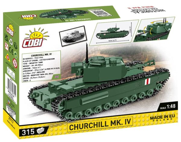 Churchill MK.IV Lego set in 1:48 scale.