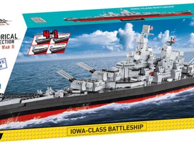 A lego box showcasing the Iowa-Class Battleship 4in1 Executive Edition #4836.