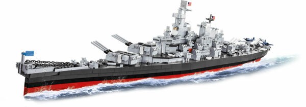 A limited edition model of an Iowa-Class Battleship, 4in1 Executive Edition #4836, displayed on a white background.