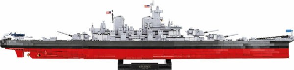 A Lego model of an Iowa-Class Battleship in the 4in1 Executive Edition.