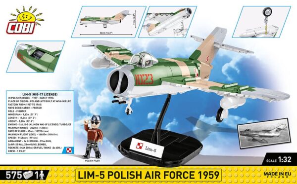 LIM-5 Polish Air Force 1959 #5824 was a Polish aircraft that served in the air force.