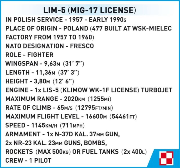 LIM-5 Polish Air Force 1959  #5824.
