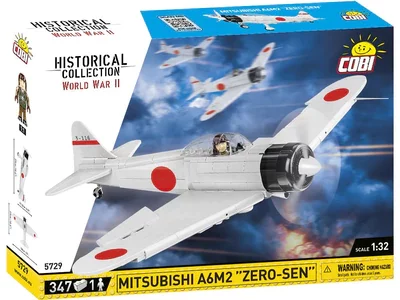 Cobi Zero A6M2 "Zero-Sen" #5729 fighter planes in a box.