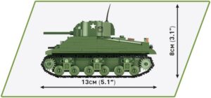 Lego Sherman M4A1 1:48 Scale #2715 replica.