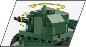 A green Rolls Royce Armored Car Scale 1:35 #2988 featured with an arrow pointing to it.