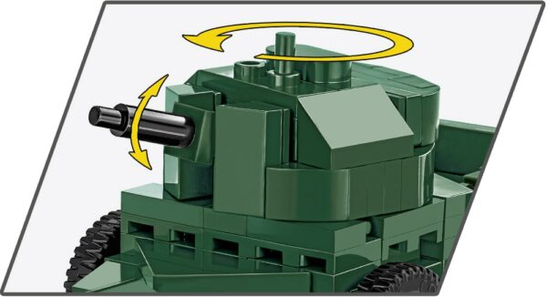 A green Rolls Royce Armored Car Scale 1:35 #2988 featured with an arrow pointing to it.