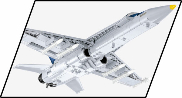 A Hornet #5810 model of a fighter jet soaring through the sky.