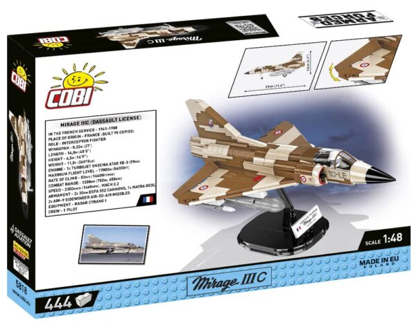 A Mirage IIIC #5818 packaged in a box.