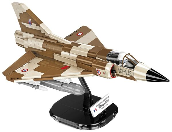 Lego model Mirage IIIC #5818 fighter jet.