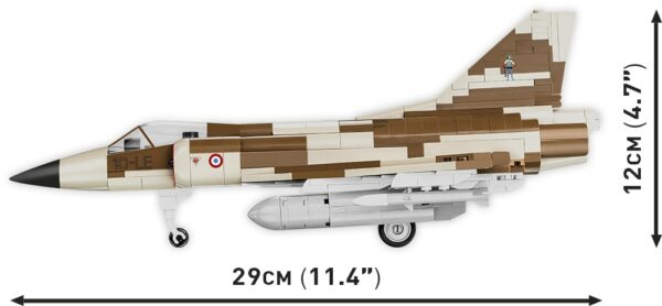 Mirage IIIC #5818 Lego model fighter jet.