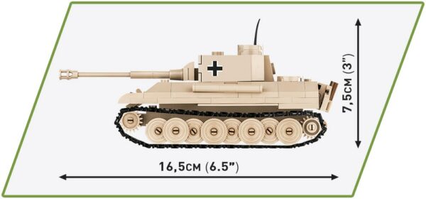 A Panzer V AUSF.G #2713 - 1:48 Scale tiger tank is displayed with measurements.