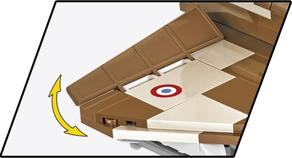 A Mirage IIIC #5818 model with an arrow pointing to it.