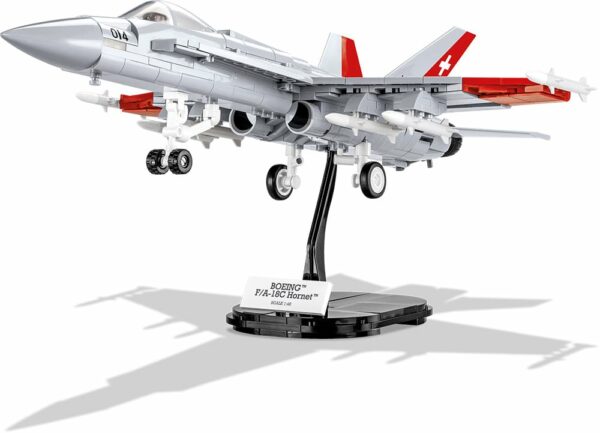 Swiss fighter jet model.
