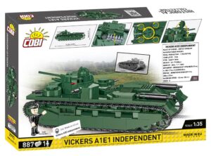 Lego Vickers A1E1 Independent #2990 is independent.