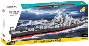 Lego set featuring the Battleship Missouri (BB-63) #4837.