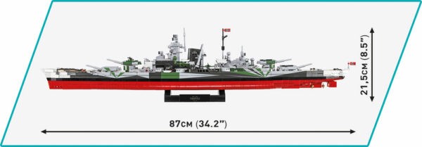A lego model of the Battleship Tirpitz - Executive Edition is shown.