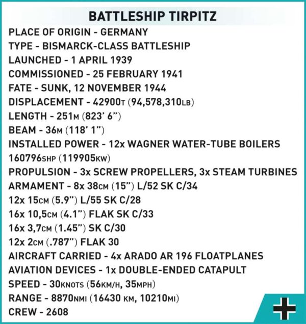 Battleship Tirpitz - Executive Edition #4838 - collectible.
