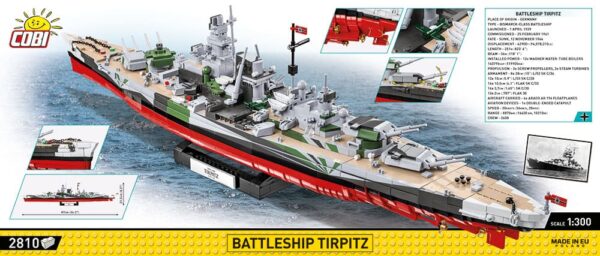 A model representing the famous Battleship Tirpitz #4839.