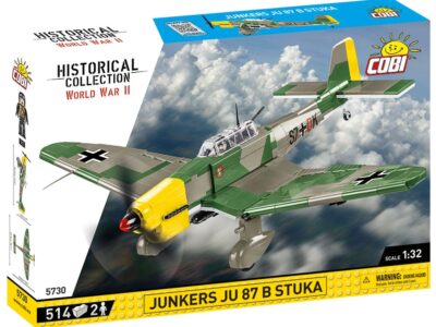 A box containing a Junkers JU-87 B "STUKA" airplane.