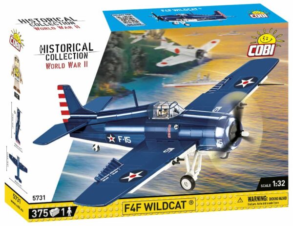 A box containing an F4F Wildcat airplane by Northrop Grumman.