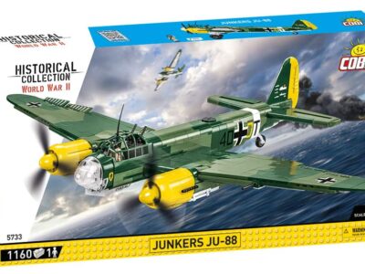 A box showcasing a rare Junkers Ju 88 #5733 aircraft.