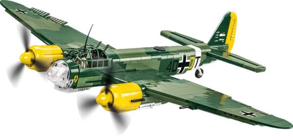 A Junkers Ju 88 #5733 model of a plane with propellers.