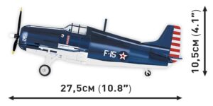 A model of the F4F Wildcat - Northrop Grumman #5731 navy fighter plane is displayed.