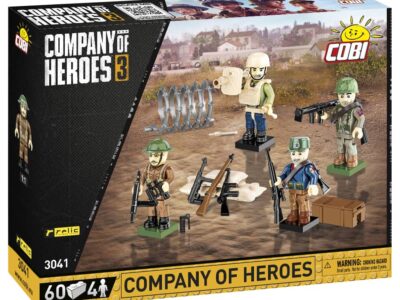 A box of Company of Heroes Minifigures and Accessories.