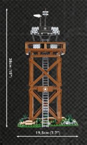 An image of a C.O.H.3 US Air Support Center #3042 with measurements.