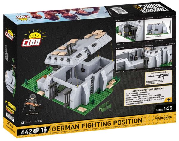 Lego box featuring C.O.H.3 German Fighting Position #3043.
