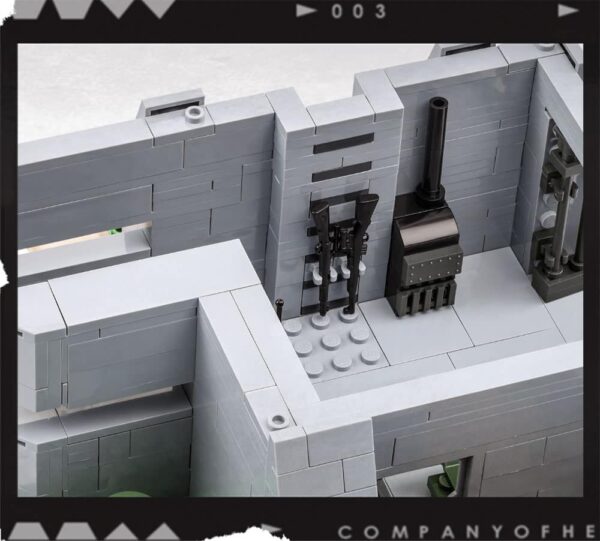 A picture of a C.O.H.3 German Fighting Position #3043 displaying a gun.