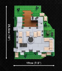 Map layout of a C.O.H.3 German Fighting Position #3043 house.