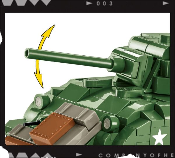 C.O.H.3 Sherman M4A1 tank variant with serial number #3044.