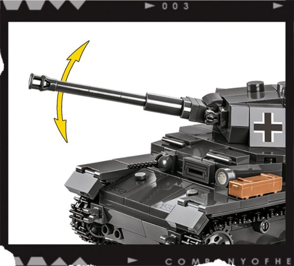 A picture of a C.O.H.3 Panzer IV Ausf. G #3045 with an arrow pointing to it.