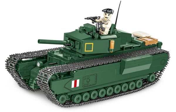 A white background showcases a C.O.H.3 Churchill Mk. III #3046 tank.