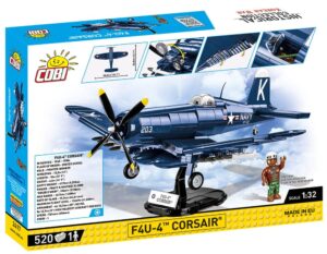 A Lego box featuring a Vought F4-U-4 Corsair #2417.