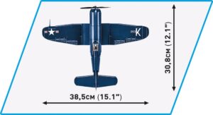 Model of Vought F4-U-4 Corsair #2417 fighter plane.