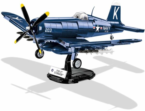 A Vought F4-U-4 Corsair #2417 model in blue.