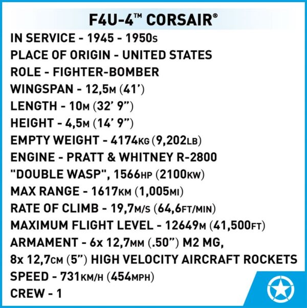 Aircraft: Vought F4-U-4 Corsair #2417
