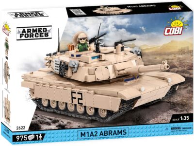 A Lego set featuring the M1A2 ABRAMS tank, model number #2622.