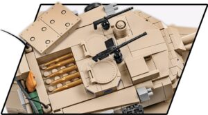 An image of a M1A2 ABRAMS #2622 tank with an attached gun.