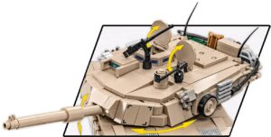 A tank, specifically the M1A2 ABRAMS #2622, enhanced with an attached gun.