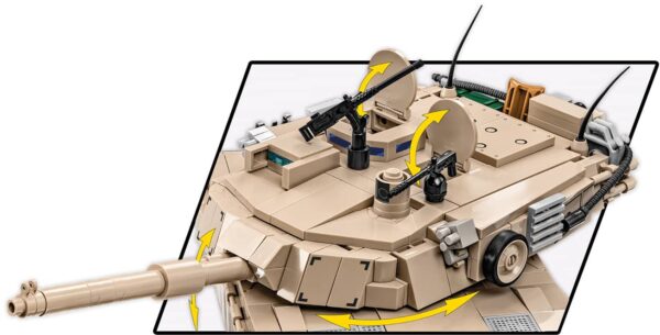 A tank, specifically the M1A2 ABRAMS #2622, enhanced with an attached gun.