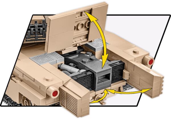 An image of a M1A2 ABRAMS #2622 with an open door.