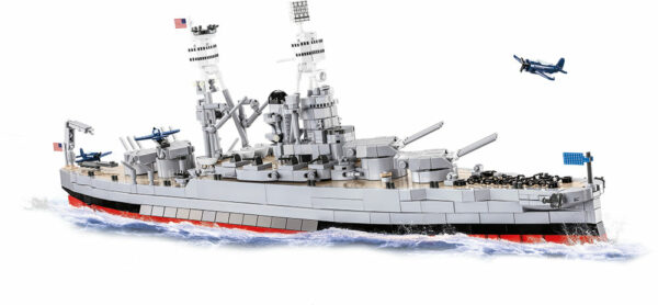 A model of the Pennsylvania - Class Battleship 2 in 1 Executive Edition #4842 with planes.