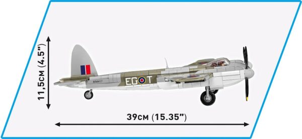 A model of the iconic DE HAVILLAND DH-98 MOSQUITO #5735 is displayed.