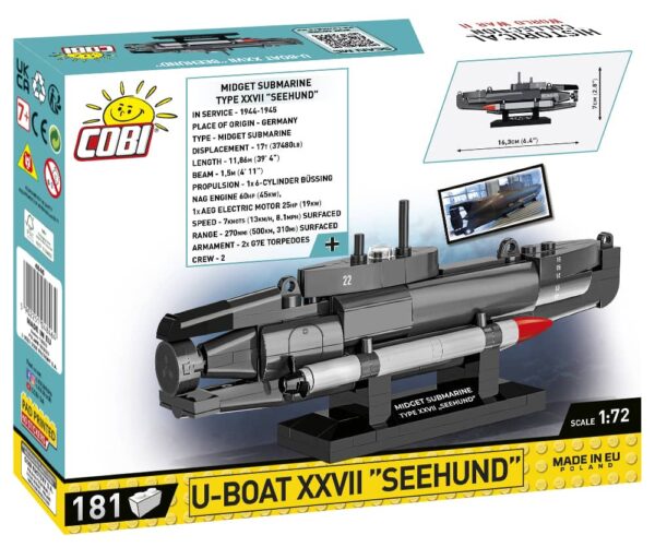 COBI U-Boat XXVII "Seahund" #4846 - Image 2