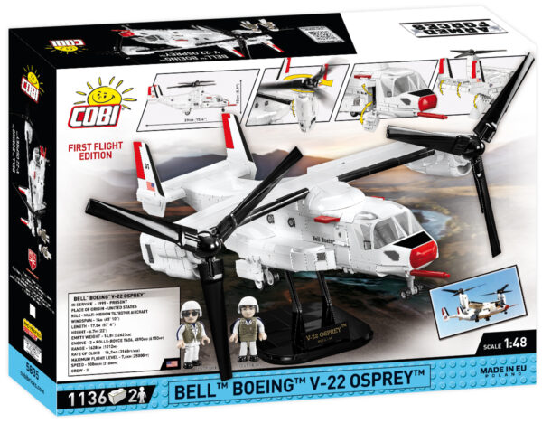 A box containing a limited edition Bell-Boeing V-22 Osprey #5835 model.