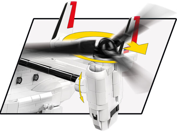 An image of a Bell-Boeing V-22 Osprey with a propeller.