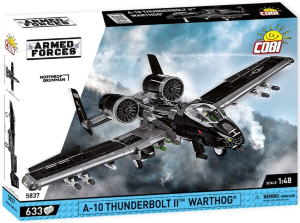 A box with an A-10 Thunderbolt II Warthog "Black Snake" #5837.
